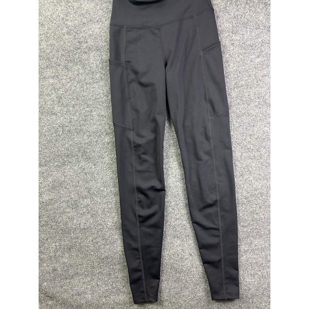 FORLOH Leggings Women Size WS Black High Waisted Side Pocket Hunting Pants
